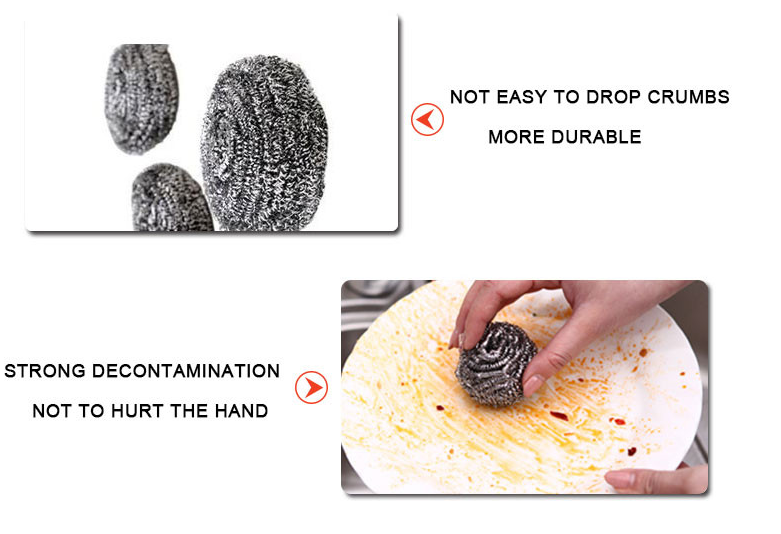 Environmental Friendly Stainless Steel Scouring Ball With Customized Package