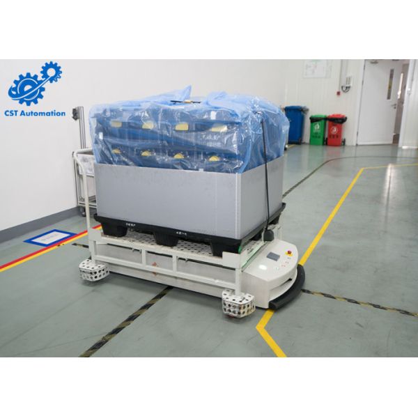 Carbon Steel AGV Automated Guided Vehicle For Warehouse Automatic Storage