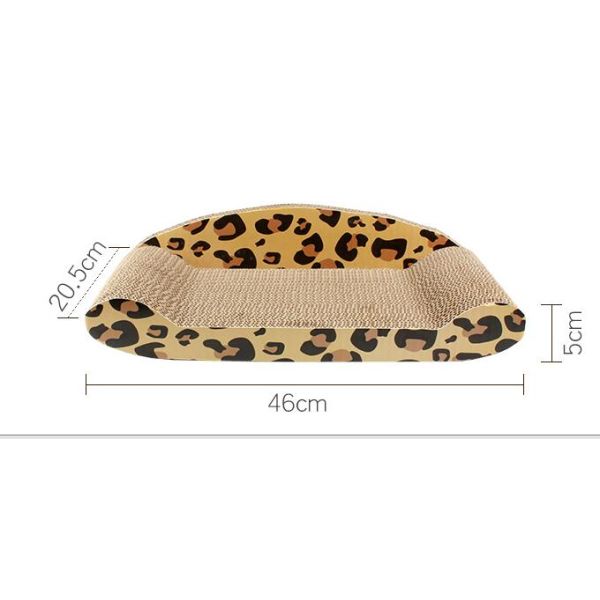 Horizontal Cat Scratch Lounge Comfortable Premium Pressed Cardboard For Rest