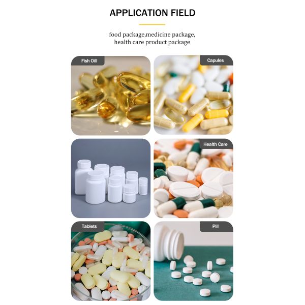 20ml-200ml Empty Pill Bottles Packaging with Screw Cap Round Bottle HDPE Material