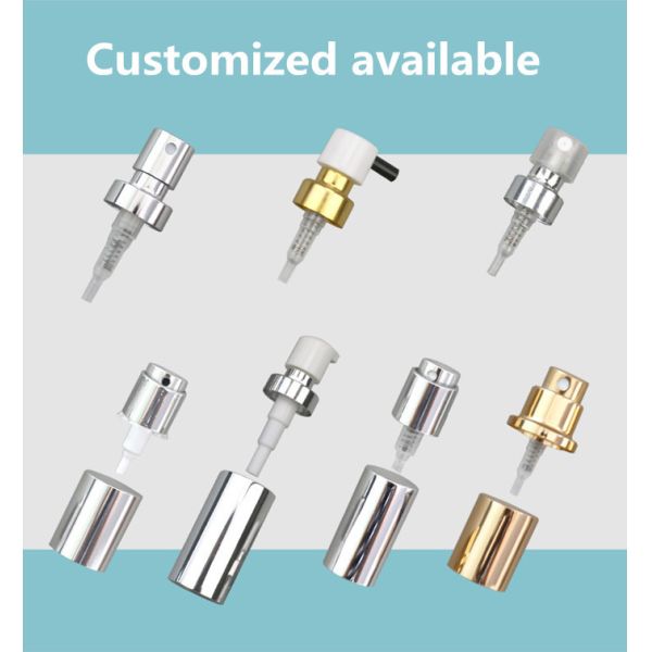 Gold Metal Aluminum 13mm Crimp Spray Pump Perfume Spray Head