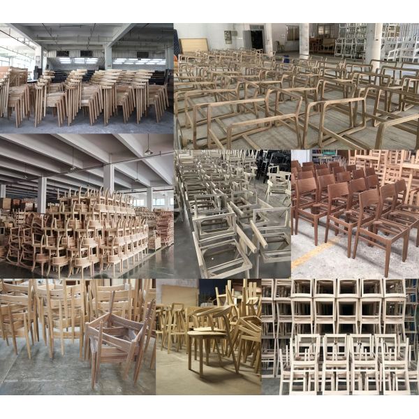 Solid Wood Cover Material Nordic Design Foldable Dining Chair for Restaurant Hotel General Home Furniture