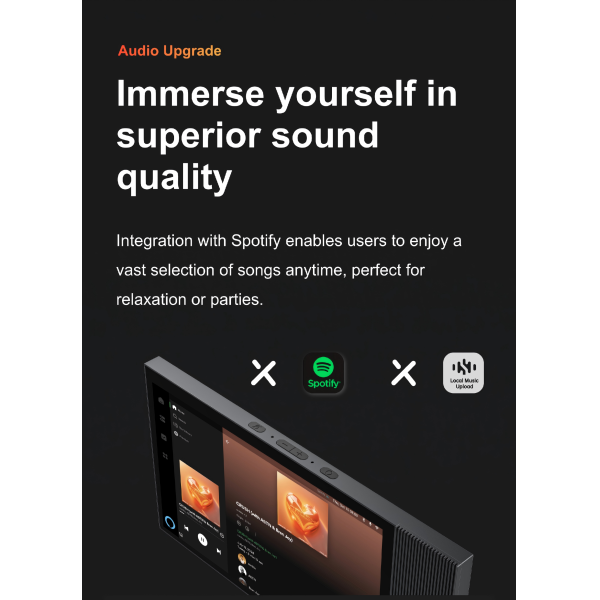 8" Smart Panel: Built-in Alexa, Zigbee Gateway, Music System, 2+16G