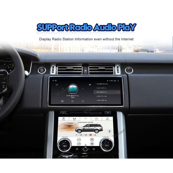Viknav Car Radio For Range Rover Vogue L405 (2013-2020) 12.3 inch With AC Touching Screen Multimedia Player Navigation