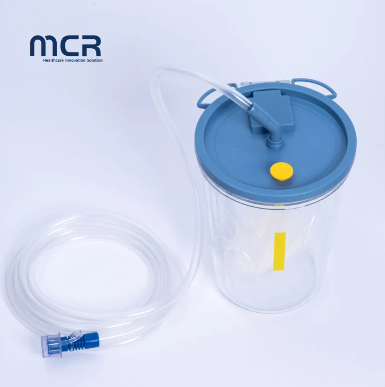 Europe Quality Disposable Suction Liner Bag with Bacteria Filter and Non-Return Valve for Medical Use