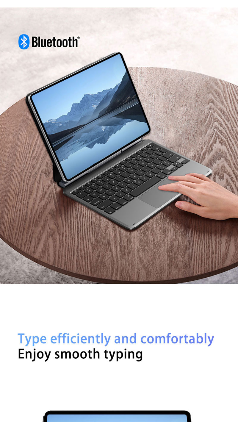 Laudtec Customize OEM ODM Magic Keyboard Case for iPad Pro 12.9