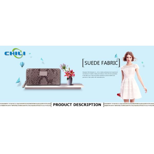New Collection Faux Suede Furnishing Fabrics Leather