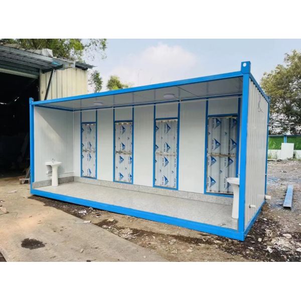 Containerized Emergency Sanitary Container Removable Toilet Anti Corrosion