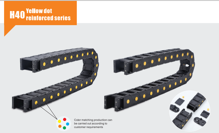 DOWE Mini Drag Chain For Cable Rack H40X125 Adjustable Cable Chain