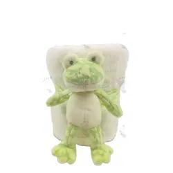 Buy cheap Soft Touch Baby Sleeping Stuffed Animal Blanket ODM OEM Custom Cotton Frog Infant Blanket product