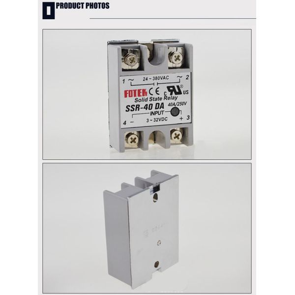 40A DC to AC Solid State Relay SSR Relay FOTEK 40DA Solid State Relay SSR-40DA