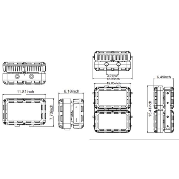 10-140W Explosion Proof LED Lights IP66 IP67 40W 70W 80W 140W