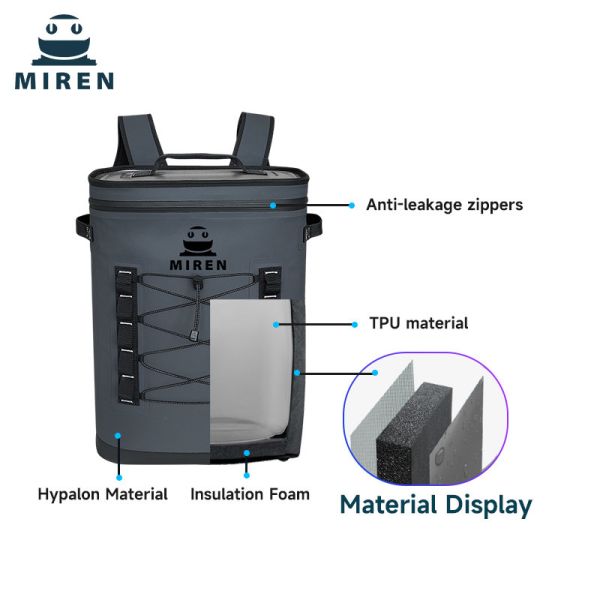 36 Can Capacity Soft Cooler Backpack Waterproof Insulated Backpack Cooler With Leak Proof Seams