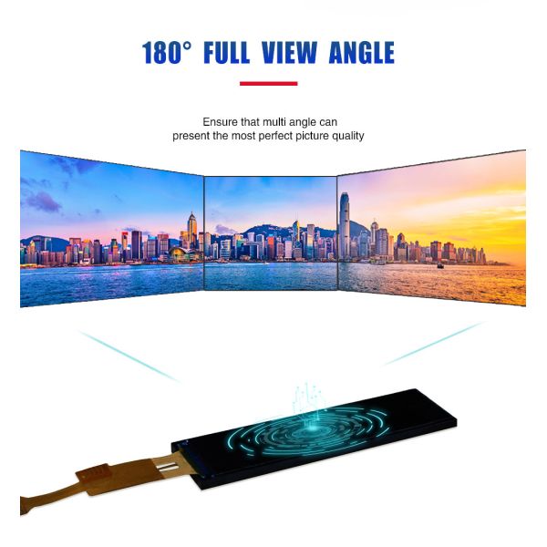 2.51 Inch Tft Lcd Display Screen 120x480 Resolution Custom Tft Display SPI Driving IC NV3001A