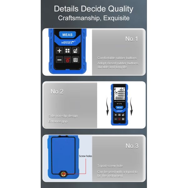 100m High Accuracy Laser Distance Meter for Construction with Bluetooth and IP54 Waterproof