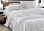 Living Room Wholesale Pure White Hotel Quality Bed Linen 4 PCS Bedding Cover For