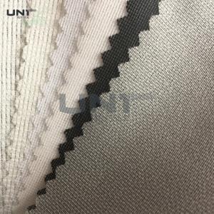 China Warp And Tricot Knitted Fusible Interlining Fabrics With Wet Finish Process W1110 on sale