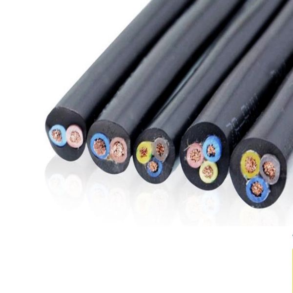 5 Core Round Soft Rubber Electric Power Cable For 2.5mm*5 Cables