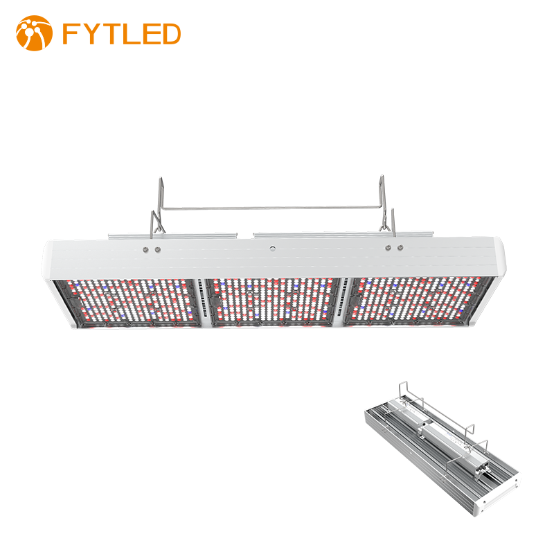 AC277V Aluminum LED Grow Lamp 400W 1-10V Dimming 2.7μmol/J