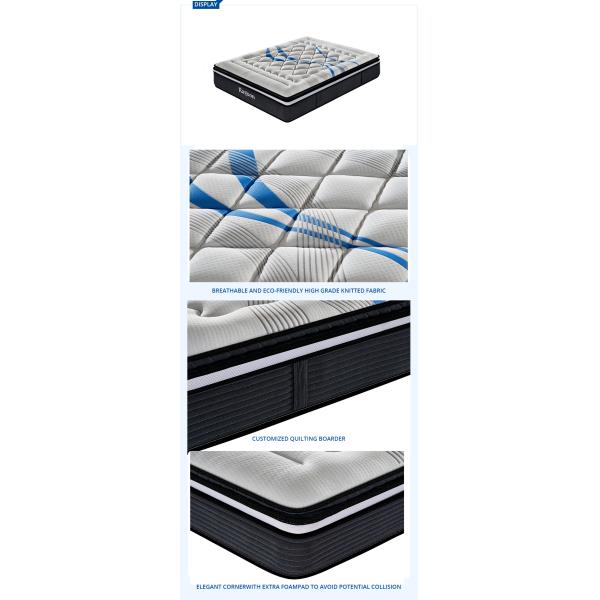 Both Side 14 Inch Zone Pocket Spring Mattress Rolling Packing
