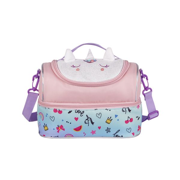 Custom Kids Lunch Bag Polyester Unicorn Lunch Case Bag For Children
