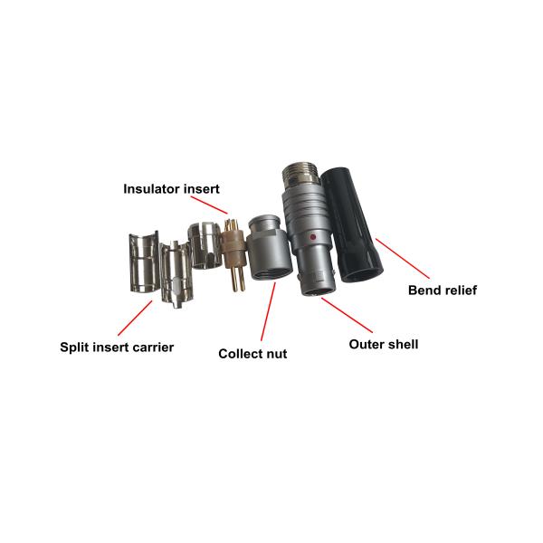 ODM Self Locking 5 Pin Circular Connector With Metal Push Pull Plug
