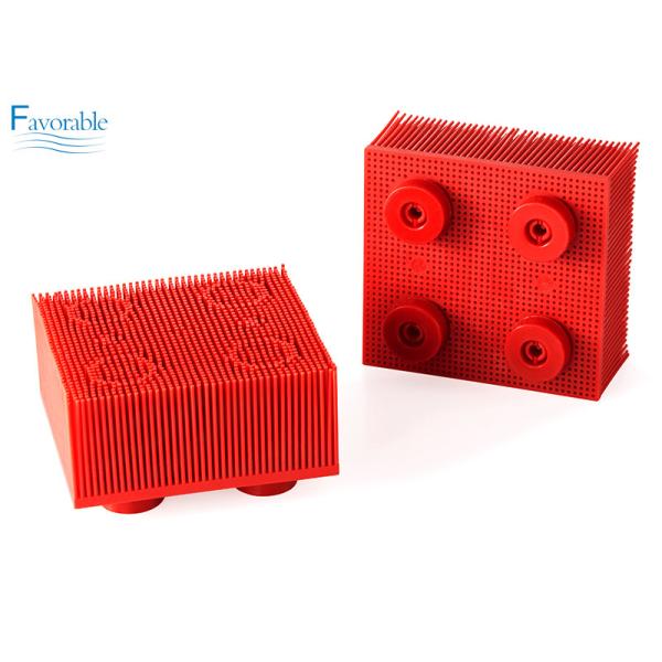 130297 Propack Thin Nylon Bristle Vector 5000 Red Round Foot Block