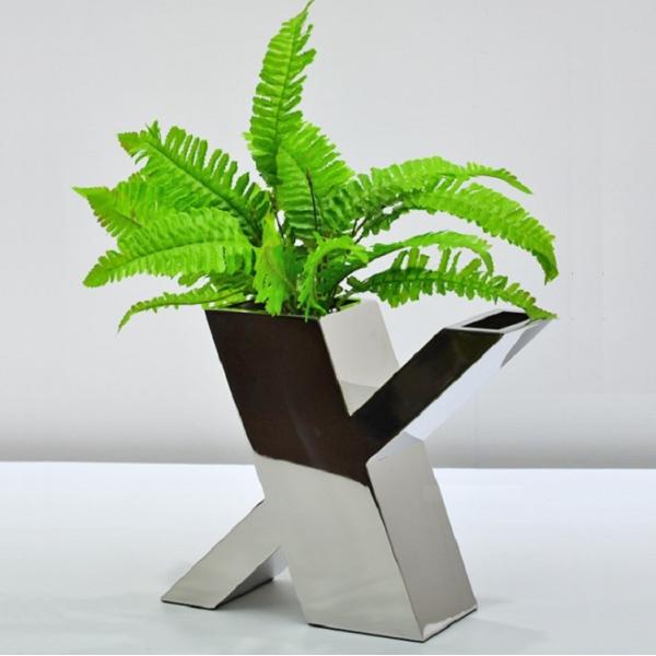 Modern decorative hotel lobby custom design flower pot planter