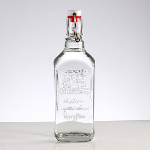 Empty Cylinder Liquor Wine 750ml Glass Vodka Bottle Clients' Specific Requirements