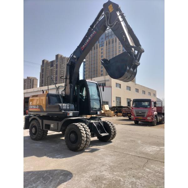 DX150W-9 Hydraulic Excavator Isuzu Engine 13.52 Ton Bucket Wheel Excavator