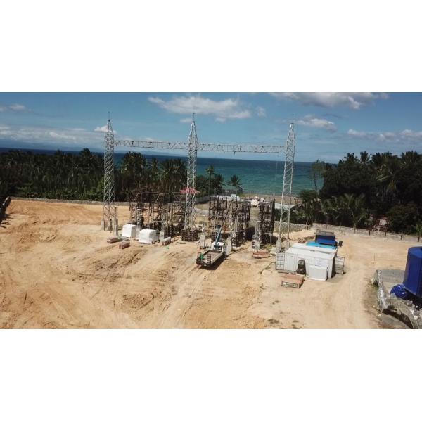 110kv 230kv Mono Pole Tower For Transmission Line Project