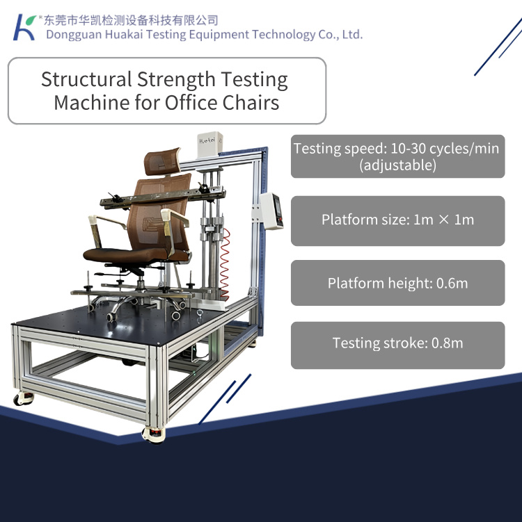 Office Furniture Chair Integrated Seat Surface and Backrest Durability Testing Machine and Backrest Strength Testing Machine