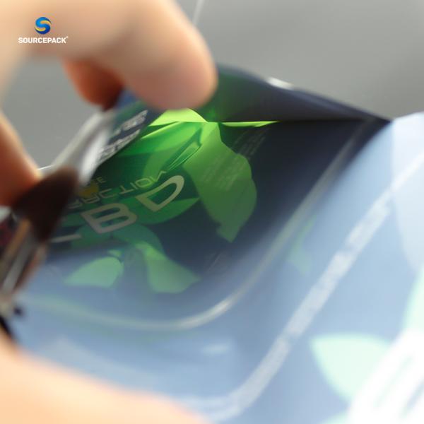 Moisture Proof Flower Packaging Bag With Gravure Print And Resealable Childproof Zipper