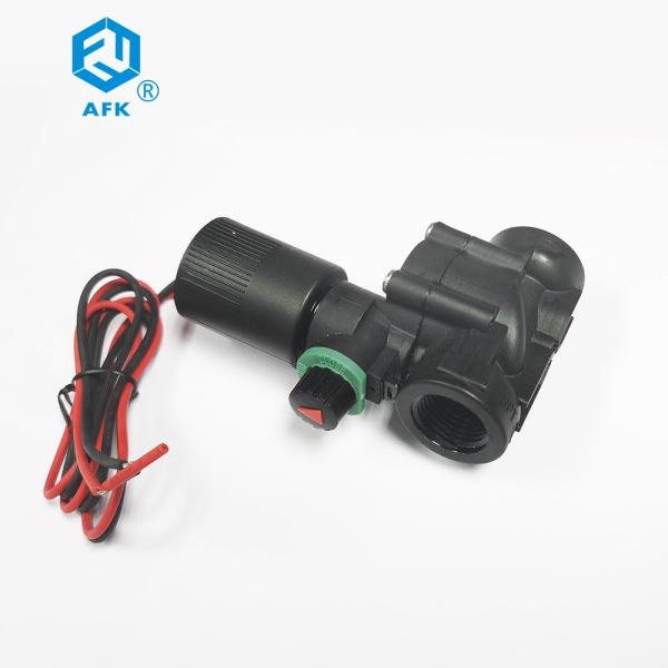 AFK 050D 10bar Nylon Water Irrigation Solenoid Valve DC Latching 1 / 2 Inch BSP Connection