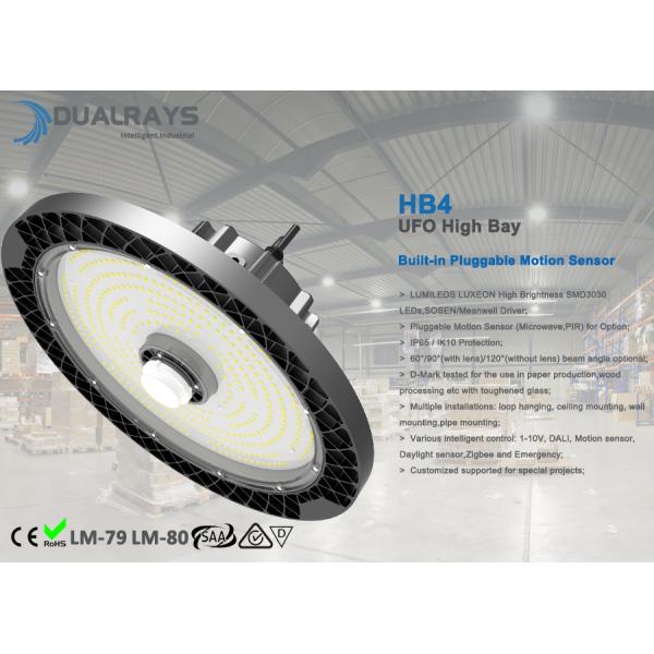 DUALRAYS HB5 LED UFO High Bay D-Mark Tested For the Use in Paper Production Wood Processing