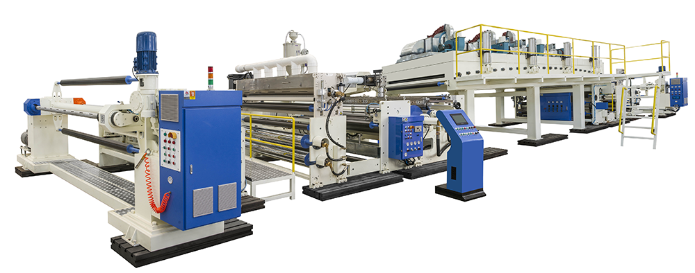 Thermal film extrusion laminating machine component view 8