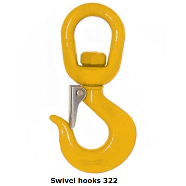 M32 - M105 Spring Snap Hook Color Painted 322 US Type Lifting Swivel Hook