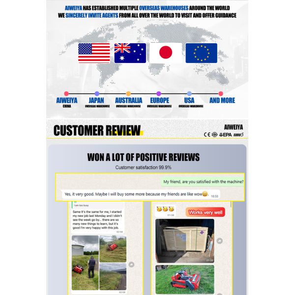US Spot Professionally Made and Easy to Operate Household Efficient Intelligent Robot Garden Lawn Mower gasoline Flail mower