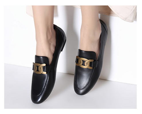 Customized Classic Loafer Shoes With Round Toe Slip On Closure Type