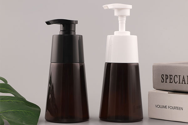 Customized Empty Triangular Pump Bottle Dispenser-Brown Refillable