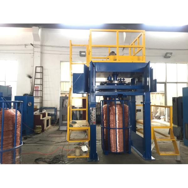 0.4mm-1.6mm Wire Take Up Machine , AC 15KW 1200m/min Copper Wire Down Coiler