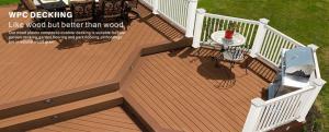 China Solid WPC Composite Decking Quick And Simple Installation Decks on sale