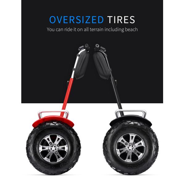 Fat Tire Electric Off Road Scooter Personal Transportation Vehicle With App Function