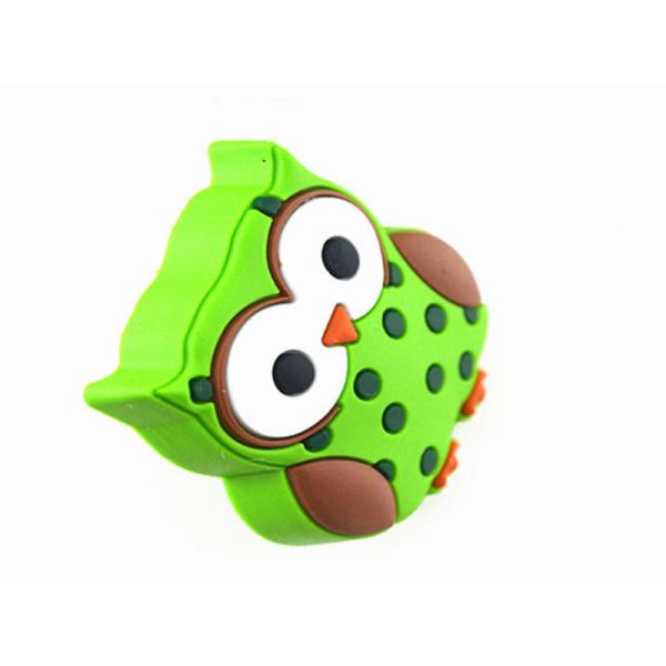 Mr.Owl GreenRubber Kids Bedroom Knobs , Soft Plastic Knobs For Children's Furniture Decorative