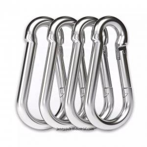Buy cheap 400lbs Load Capacity Keychain Carabiner Clip Stainless Steel AISI304/316 Finish ZINC product