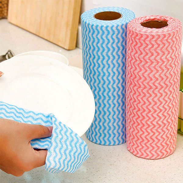 Nonwoven OEM Oil Absorbent Disposable Cleaning Cloth Household Kitchen Multi-Purpose Cloth Wipes Reusable Cleaning Wipe