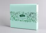 Cosmetic Custom Product Packaging Box , Custom Retail Boxes With Green Gold