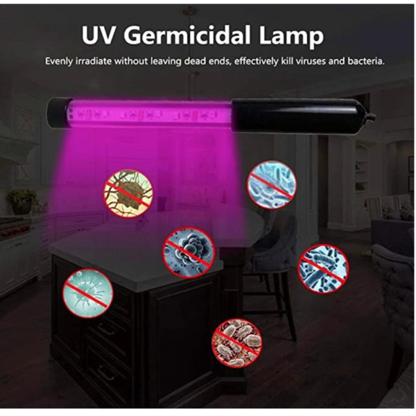 High Energy UVC LED Disinfection Light , Portable Germicidal Lamp 28x330x20mm