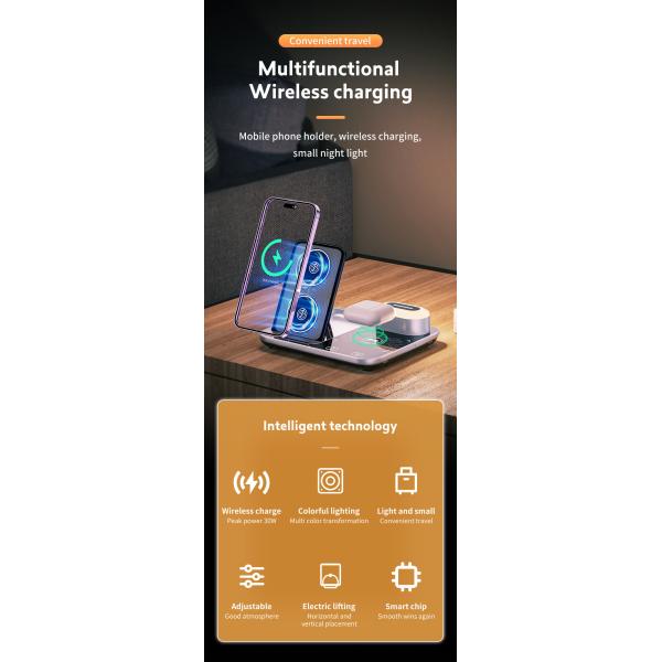 4in1 Qi Wireless Charger Dock
