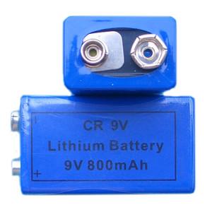 China CR9V 800mAh LiMnO2 Lithium Battery Power Type 400mA Max Pulse Current on sale